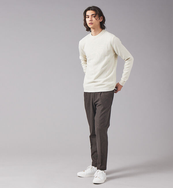 ABAHOUSE「【WOOL＆CO】クルーネック ウール ニット Wo4080」|ニット・セーター|
