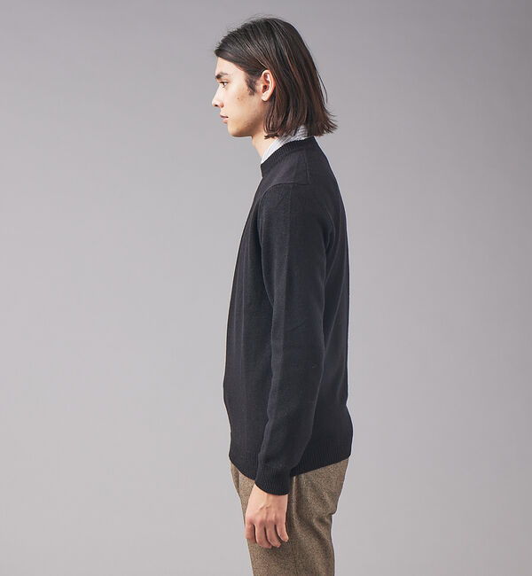 ABAHOUSE「【WOOL＆CO】クルーネック ウール ニット Wo4080」|ニット・セーター|