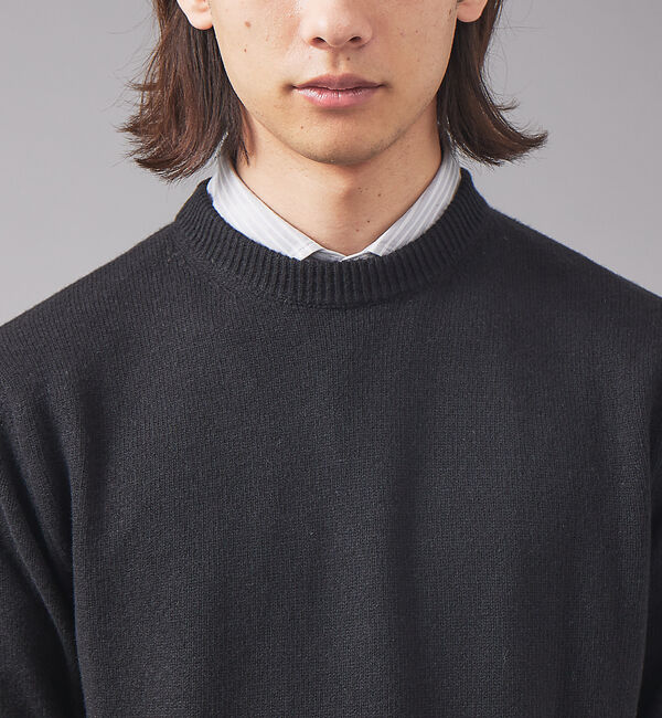 ABAHOUSE「【WOOL＆CO】クルーネック ウール ニット Wo4080」|ニット・セーター|