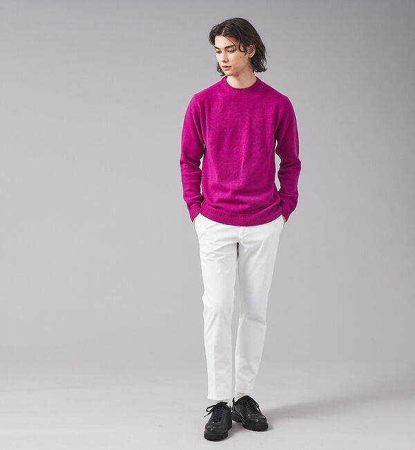ABAHOUSE「【WOOL＆CO】クルーネック ウール ニット Wo4080」|ニット・セーター|