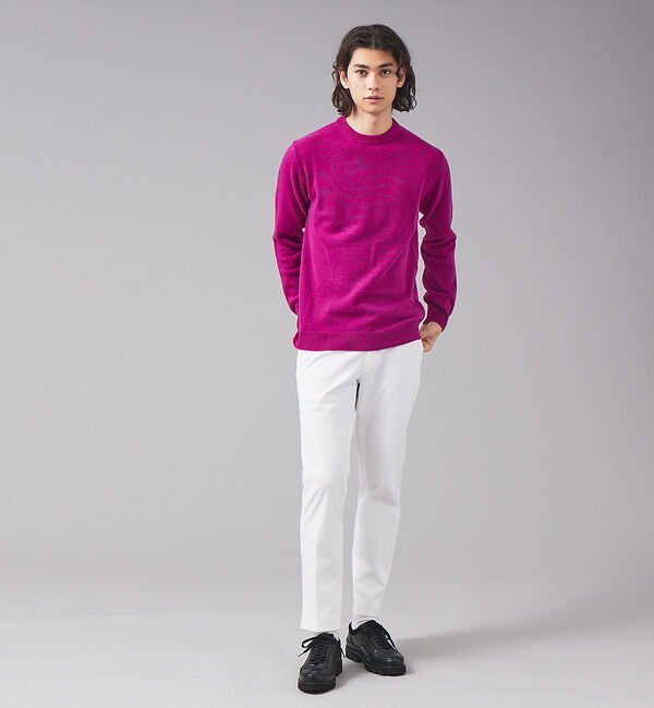 ABAHOUSE「【WOOL＆CO】クルーネック ウール ニット Wo4080」|ニット・セーター|