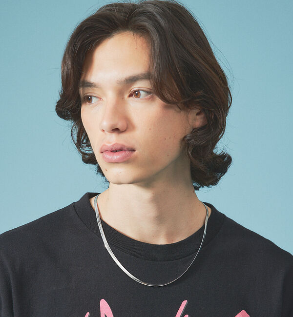 ABAHOUSE「【Leonor】4㎜ スネークチェーン ネックレス」|ネックレス|シルバー