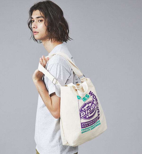 ABAHOUSE「【Dickes /ディッキーズ】CANVAS 2WAY SHOULDER」|ショルダー・メッセンジャー|パープル