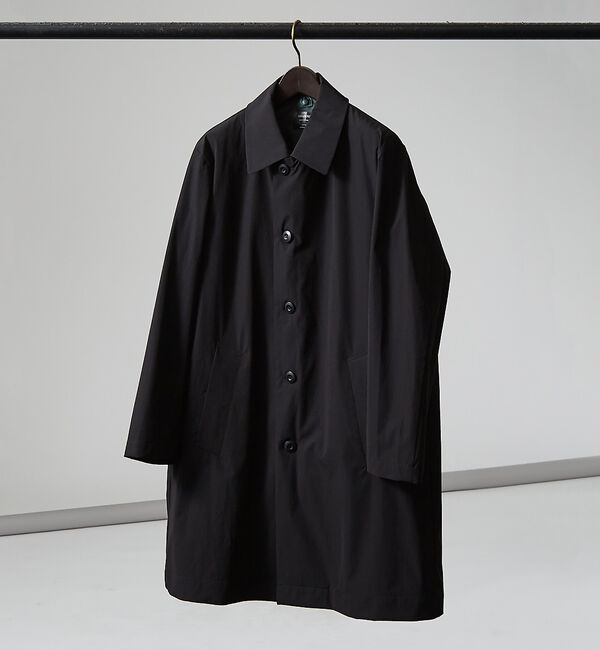 ABAHOUSE「【機能素材SORONA使用】マルチストレッチ 3WAYステンカラーコート / ス」|ステンカラーコート|ブラック
