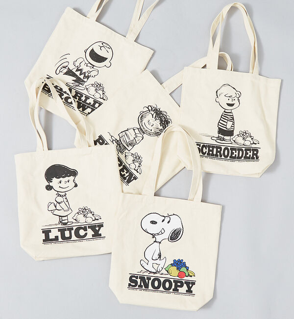 ABAHOUSE「【FRUIT OF THE LOOM/フルーツオブザルーム】PEANUTSトート」|トートバッグ|