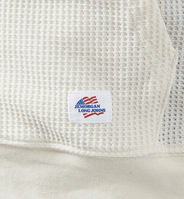 ABAHOUSE「【JEMORGAN /ジェーイーモーガン 】軽量ワッフルジップパーカー ダブルジ」|パーカー|