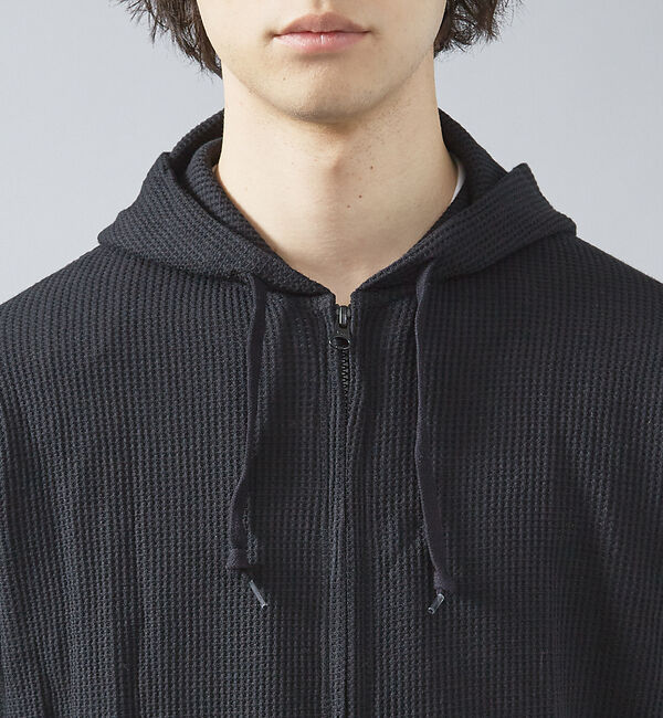 ABAHOUSE「【JEMORGAN /ジェーイーモーガン 】軽量ワッフルジップパーカー ダブルジ」|パーカー|