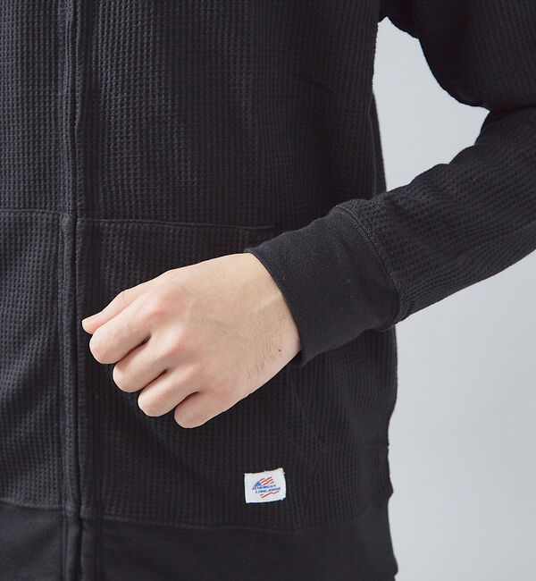 ABAHOUSE「【JEMORGAN /ジェーイーモーガン 】軽量ワッフルジップパーカー ダブルジ」|パーカー|