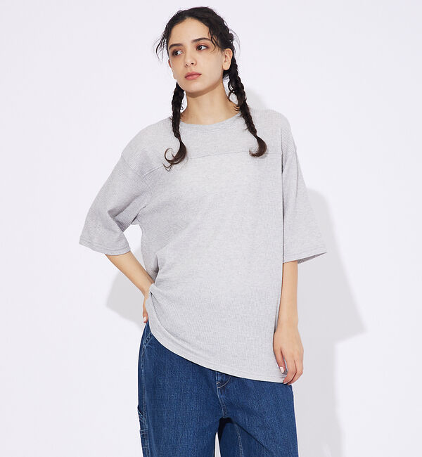 ABAHOUSE「【JEMORGAN LONG JOHNS/ジェーイーモーガンロングジョーンズ】ワ」|Tシャツ・カットソー|グレー