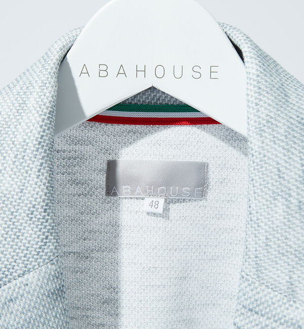 ABAHOUSE「【セットアップ対応】バーズアイ ショールカラー ジャケット」|カーディガン|