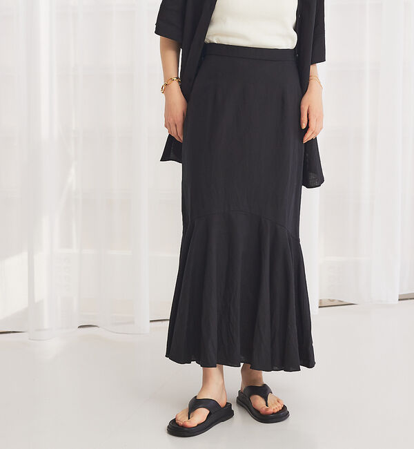 Rouge vif「【セットアップ対応】麻混マーメイドスカート」|スカート|