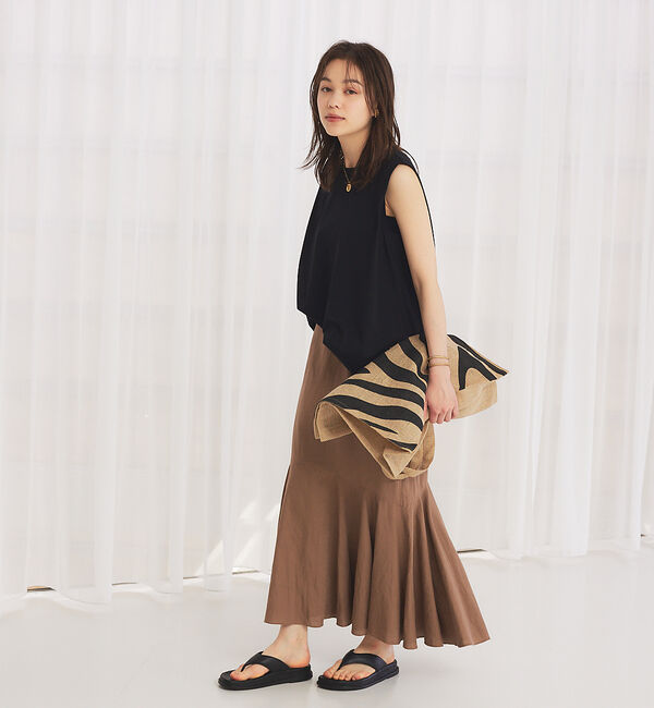 Rouge vif「【セットアップ対応】麻混マーメイドスカート」|スカート|