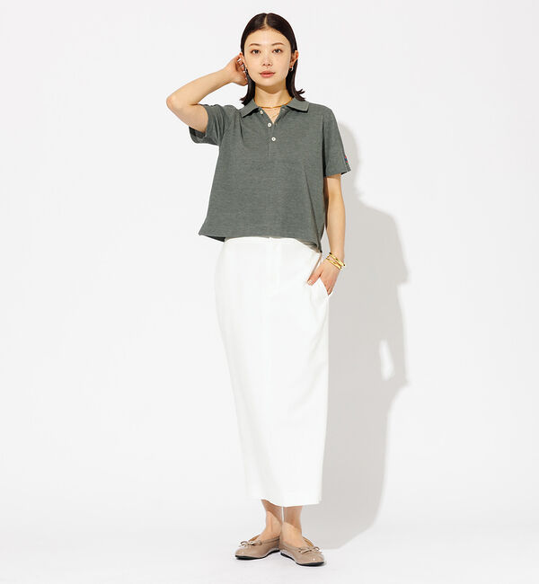 Rouge vif「【JEMORGAN/ジェーイーモーガン】クロップド丈ポロシャツ」|ポロシャツ|