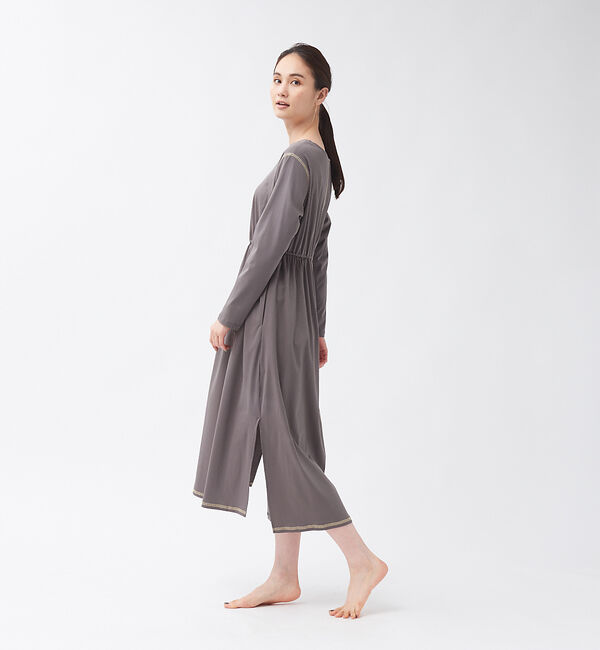 qualite「【WEB・一部店舗限定】ハイポイントギャザーワンピース」|ワンピース|