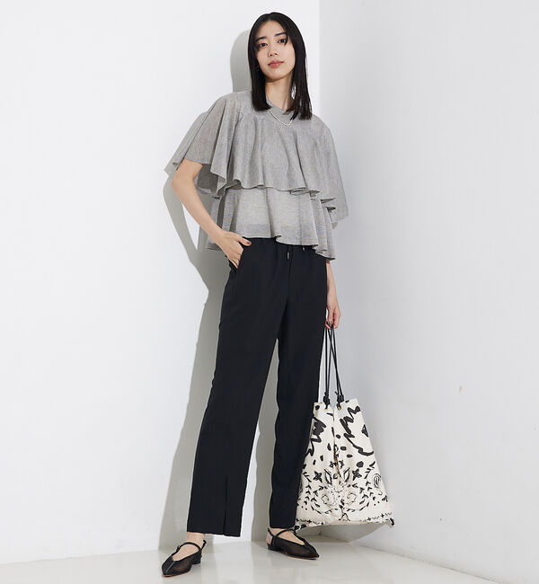 qualite「シャイニーフレアニット」|ニット・セーター|