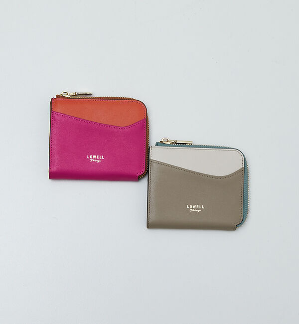 LOWELL things「Reles/L字配色ミニウォレット」|財布|