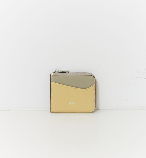 LOWELL things「Reles/L字配色ミニウォレット」|財布|イエロー
