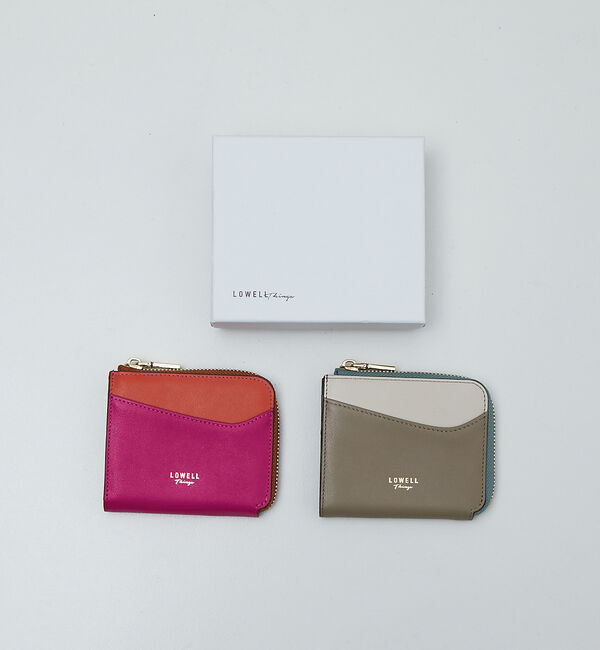 LOWELL things「Reles/L字配色ミニウォレット」|財布|