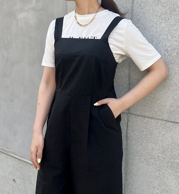 abahouse mavie「【大人のいちまんワンピ】サッカーサロペット」|オールインワン|