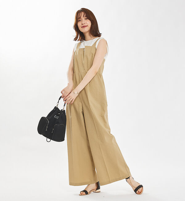 abahouse mavie「【大人のいちまんワンピ】サッカーサロペット」|オールインワン|