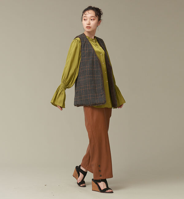 NOMINE「フェイクレザーベイカーパンツ」|カーゴ|