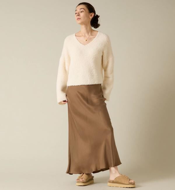 Liesse「アルパカ混Vネックニット」|ニット・セーター|