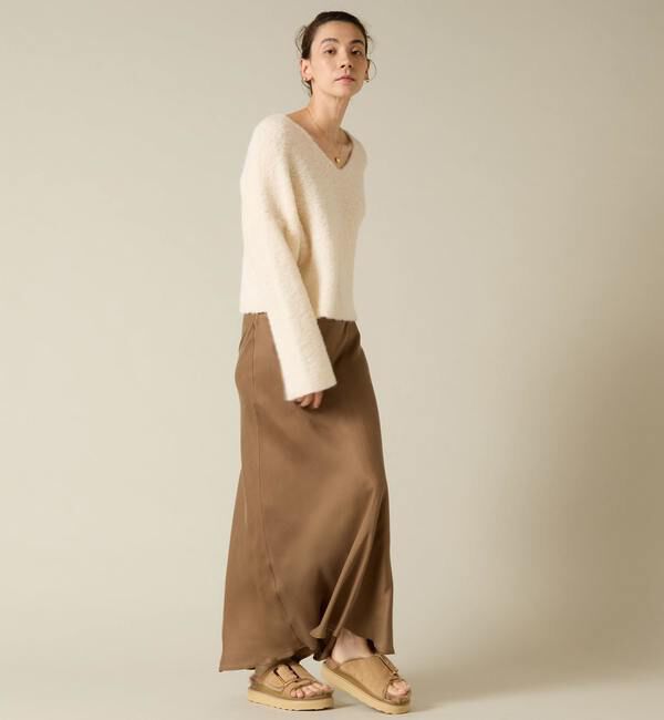 Liesse「アルパカ混Vネックニット」|ニット・セーター|