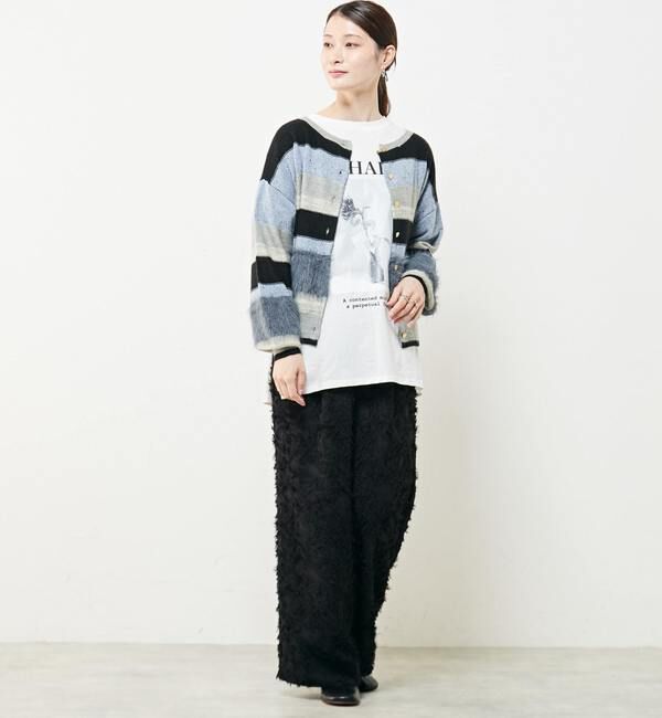 Soffitto「異素材2WAYニットボーダー」|ニット・セーター|