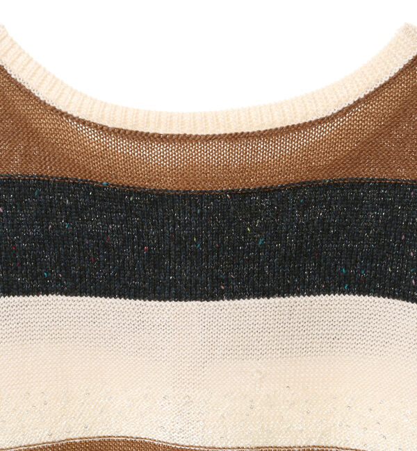 Soffitto「異素材2WAYニットボーダー」|ニット・セーター|