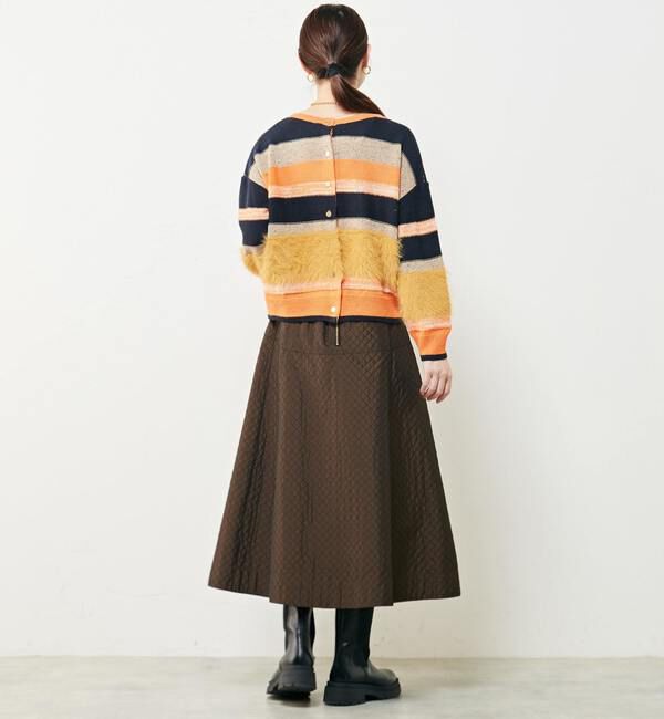 Soffitto「異素材2WAYニットボーダー」|ニット・セーター|