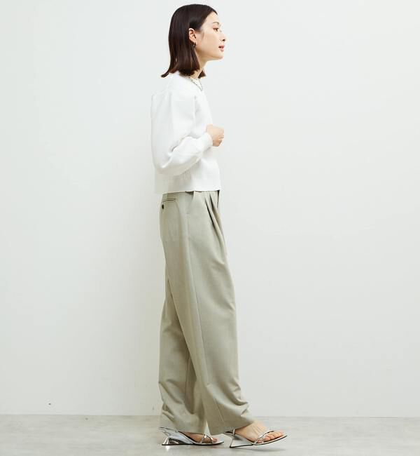 Soffitto「リブ切り替えパフスリーブニット」|ニット・セーター|