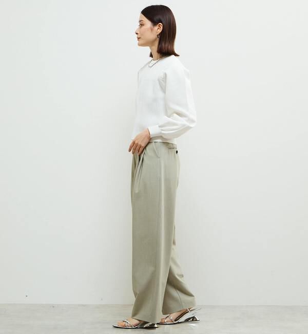 Soffitto「リブ切り替えパフスリーブニット」|ニット・セーター|