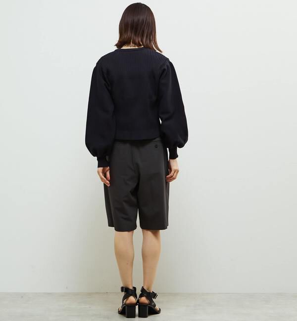 Soffitto「リブ切り替えパフスリーブニット」|ニット・セーター|