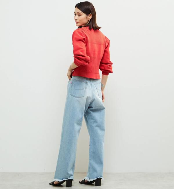 Soffitto「リブ切り替えパフスリーブニット」|ニット・セーター|