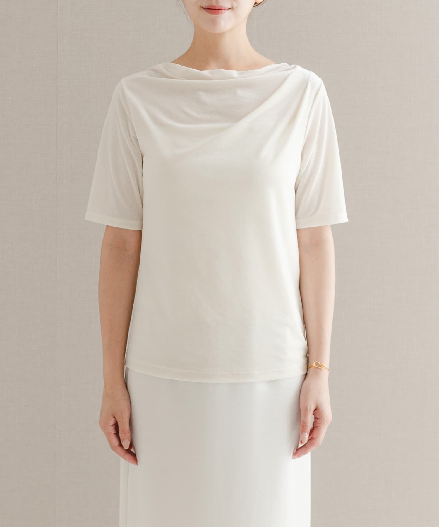 URBAN RESEARCH ROSSO「シアーストレッチベロアカットソー」|Tシャツ・カットソー|