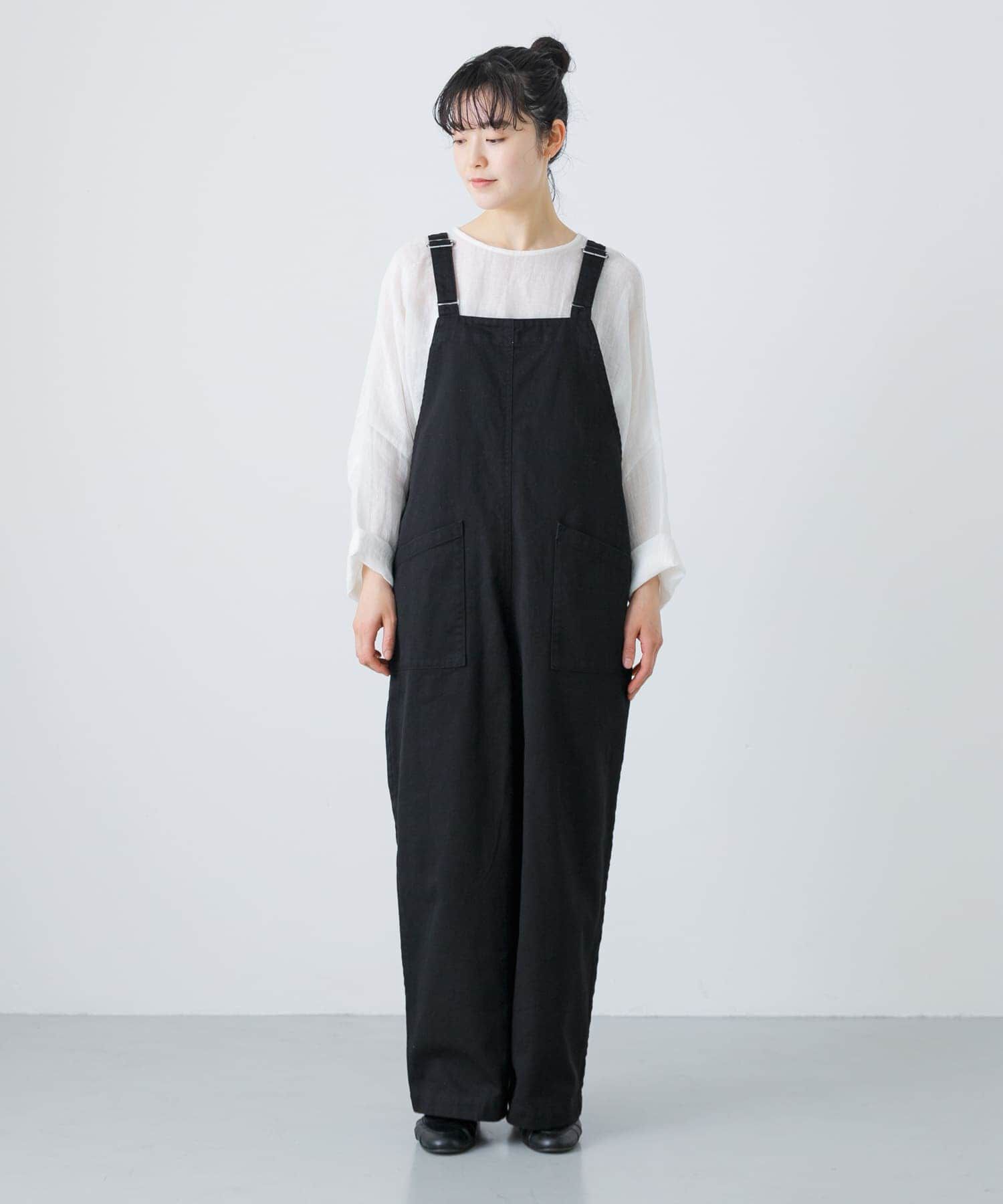 【新品・タグ付き】　かぐれ　バッククロスサロペット　BLACK バッククロスサロペット（かぐれ）｜ルミネのファッション通販