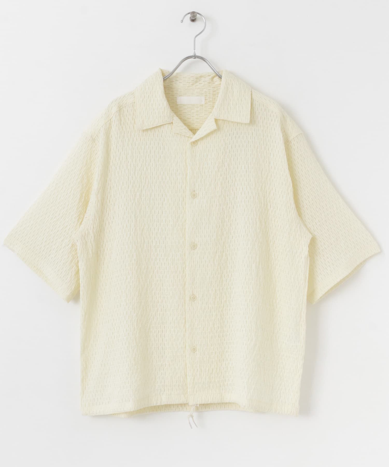 SENSE OF PLACE by URBAN RESEARCH「シアーレースドローコードオープンカラーシャツ」|シャツ・ブラウス|