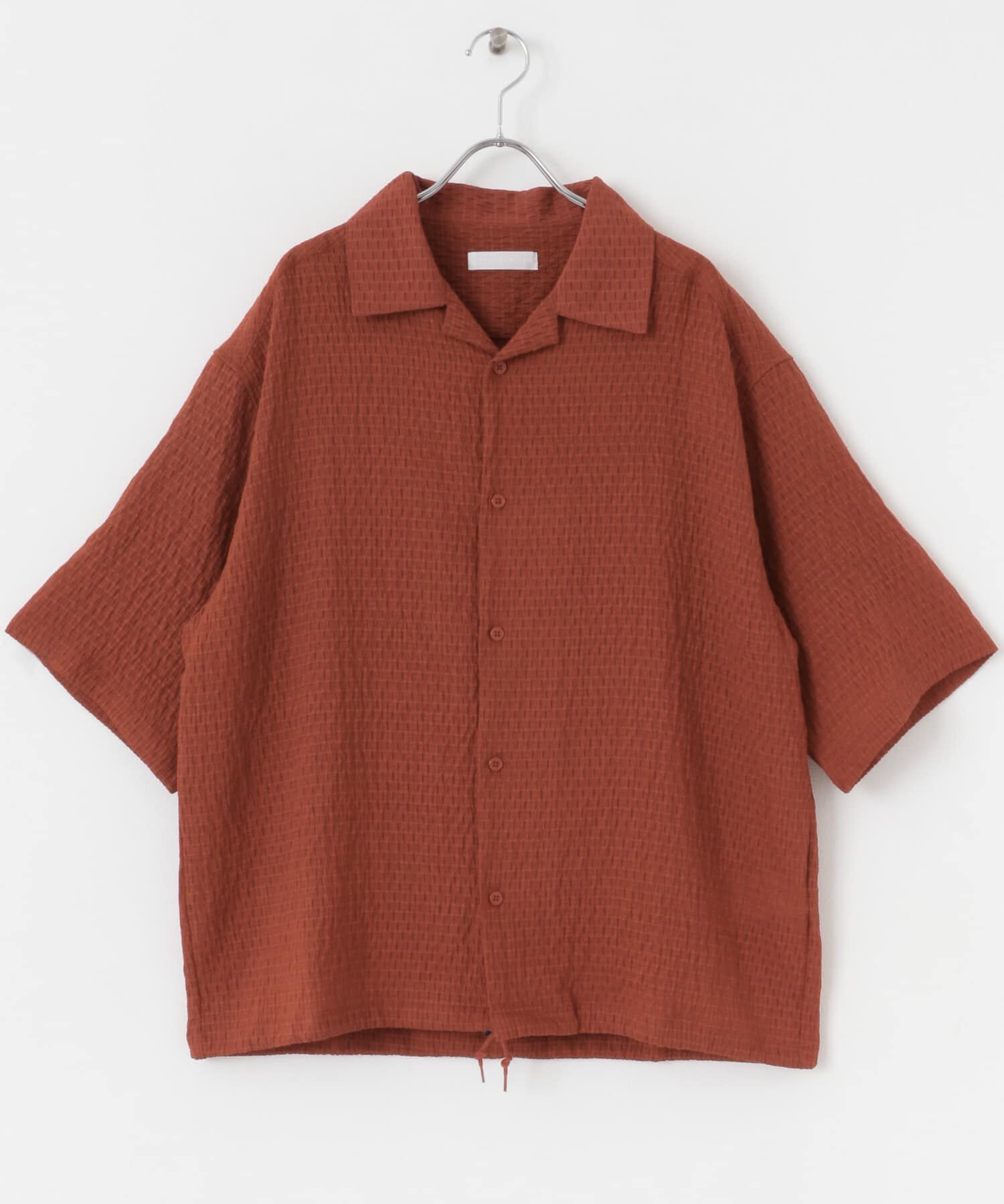 SENSE OF PLACE by URBAN RESEARCH「シアーレースドローコードオープンカラーシャツ」|シャツ・ブラウス|