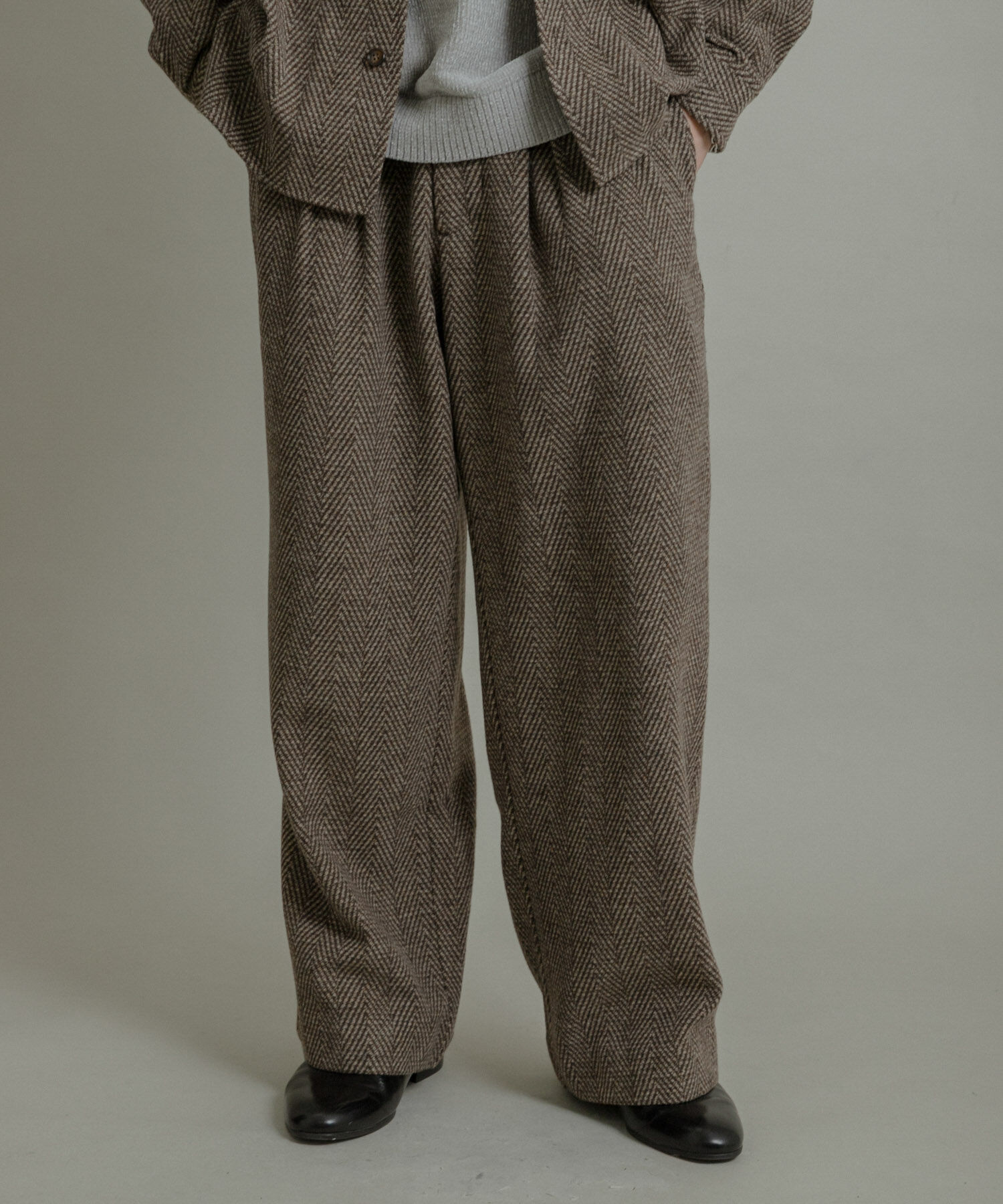 SENSE OF PLACE by URBAN RESEARCH「スライバーライクヘリンボーンワイドパンツ」|その他|