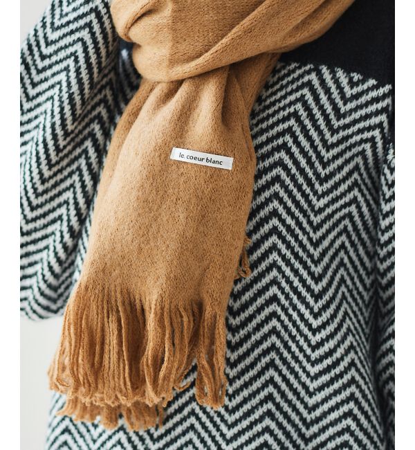 le.coeur blanc「シャギーカラーストール」|ストール|