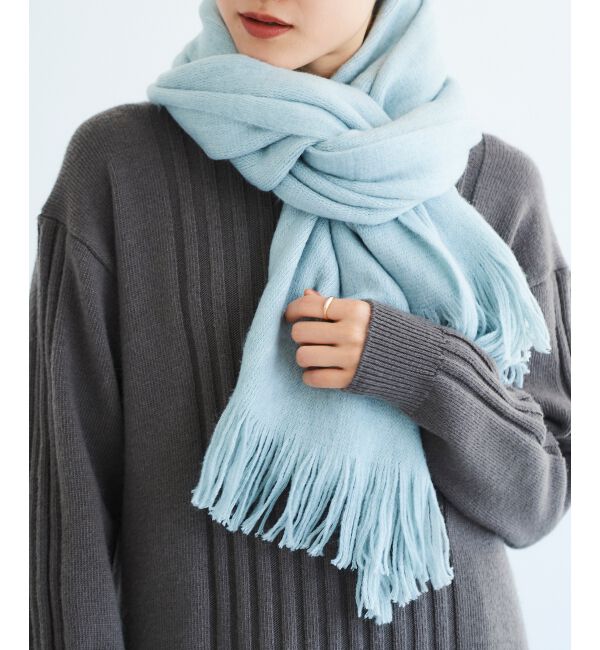 le.coeur blanc「シャギーカラーストール」|ストール|