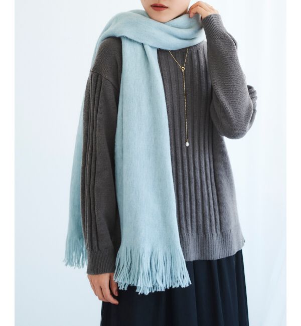 le.coeur blanc「シャギーカラーストール」|ストール|