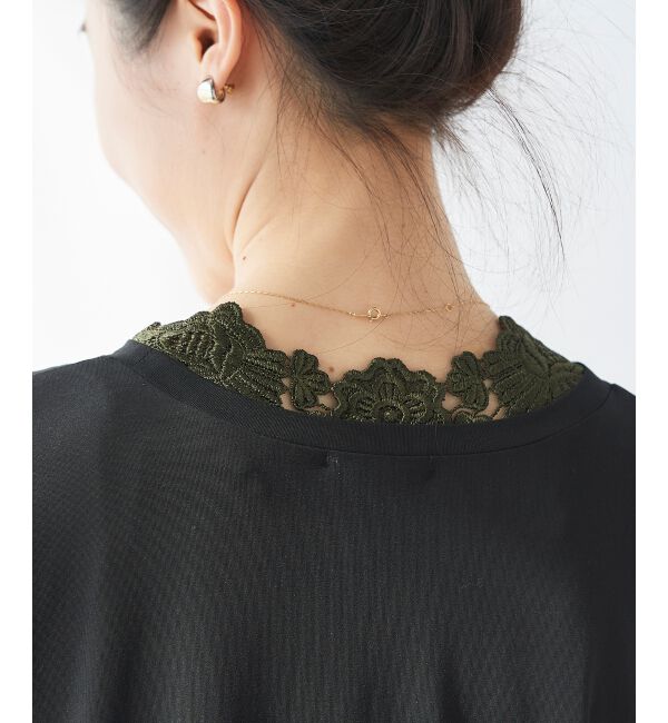 le.coeur blanc「《手洗い可能》バックモチーフレースタンク」|Tシャツ・カットソー|