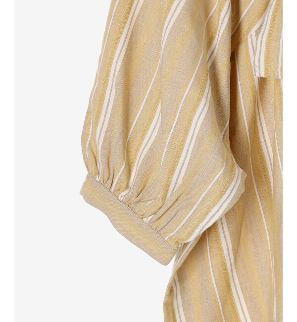 le.coeur blanc「《手洗い可能》バックリボンストライプブラウス」|シャツ・ブラウス|