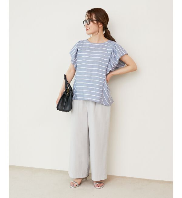  「《手洗い可能》タンブラーブッチャータックワイドパンツ」|その他|