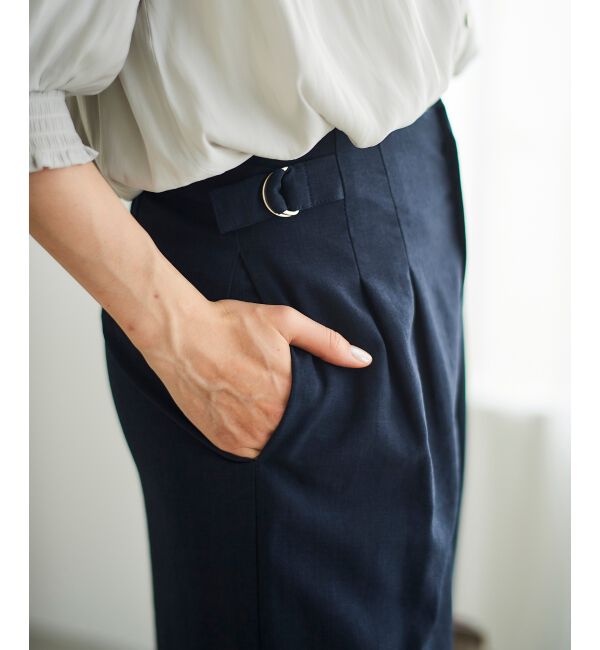  「《手洗い可能》タンブラーブッチャータックワイドパンツ」|その他|