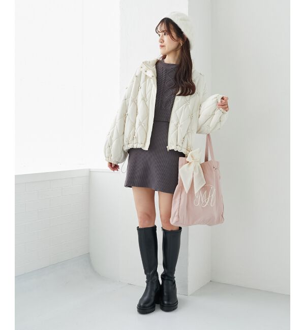 MAJESTICLEGON「リボンモチーフセットロゴトートバッグ」|トートバッグ|