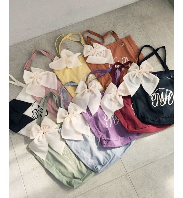 MAJESTICLEGON「リボンモチーフセットロゴトートバッグ」|トートバッグ|