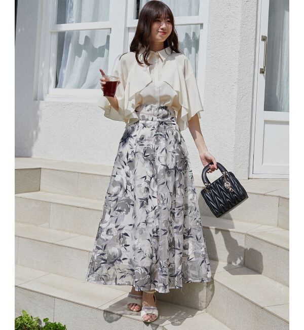  「シアーケープブラウス」|シャツ・ブラウス|