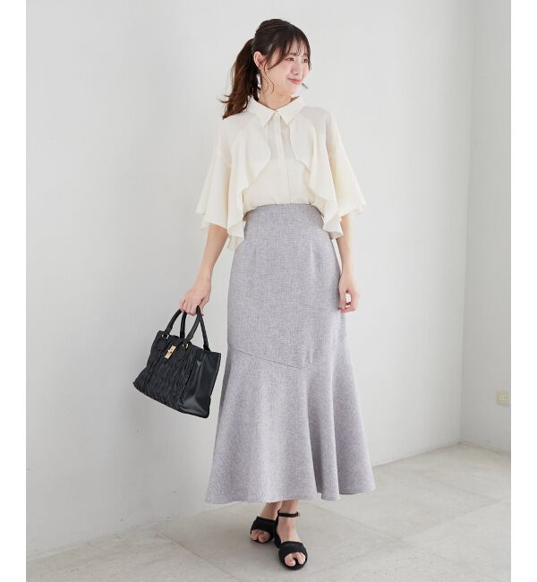  「シアーケープブラウス」|シャツ・ブラウス|